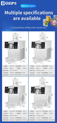 1300W 完全自動 急速生産 スノーフレーク氷機 民間型 商業用